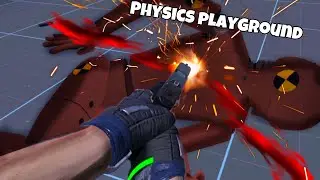 I played physics playground!!!#funny #vr