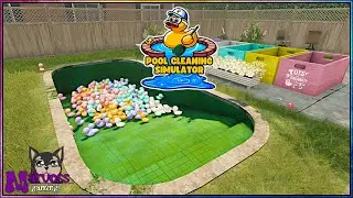 Enten Teil 2! | Pool Cleaning Simulator 03 | [ #poolcleaningsimulator / #keymailer ]🐤