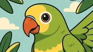 Main Pota Main Tota | Colorful Parrot Kids Rhyme | Fun Cartoon Song for Children