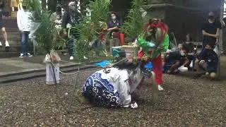 2022年鬼神社 宵宮奉納 獅子踊り