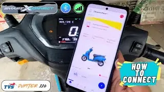 How to connect Bluetooth in New TVS Jupiter 110cc 2024 model || Full details Step by Step