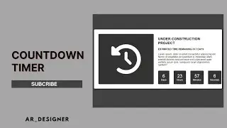 Countdown timer using Html Css JavaScript | Customizable Countdown Timer using JavaScript