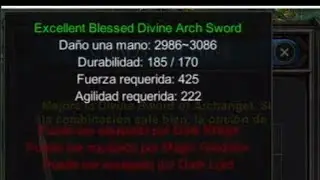 EVOLUCI&Oacute;N ARCHANGEL A BLESSED MEGAMU EN ESPA&Ntilde;OL 