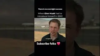 No Overnight Success #elonmusk