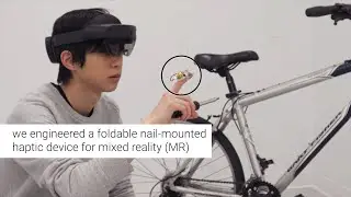Touch&Fold: A Foldable Haptic Actuator for Rendering Touch in Mixed Reality
