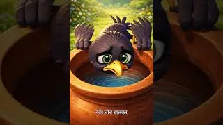 The Thirsty Crow #cartoon #hindianimation #animation #hindicartoon #moralstories #hindi #funny