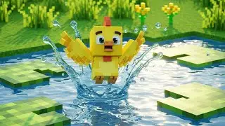 Minecraft Tiny Chicken Crossed the River | Kids Songs & Nursery Rhymes