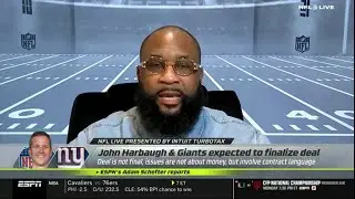 NFL LIVE | Marcus Spears hints John Harbaugh&rsquo;s Giants contract delay could mean change is coming