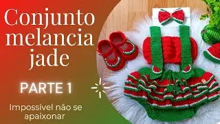cojunto melancia jade 3 a 6 meses