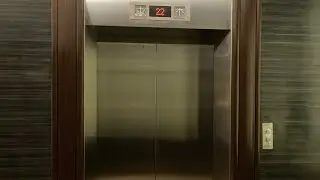 Mitsubishi lift at Bellevue Hotel, Alabang, Philippines