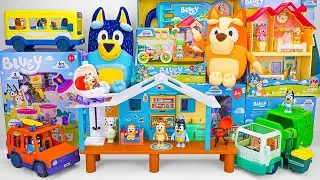 Bluey Toy Collection Unboxing Review | Bluey's Beach Cabin Playset | Bluey Beach Quad with Bandit