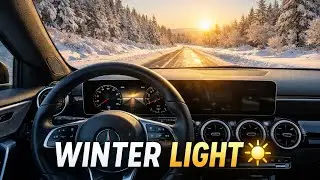 When Winter Feels Gentle | Sunny Snow Drive POV