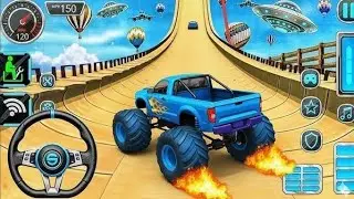Monster Truck Mega Ramp Impossible Driver 2026 - Monster Truck Stunts  Android Gameplay  Level 15