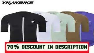 A must-have product! YKYWBIKE 2025 Cycling Jersey Men Summer Pro Team Bicycle Shirt Short Sleeve B