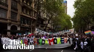 Thousands protest in Buenos Aires after murder of three young women