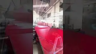 1.5 m wide 600D solution dyed polyester fabric PU coating process