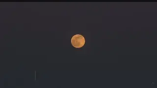 Full Pink Supermoon Brightens Up Sky Overnight