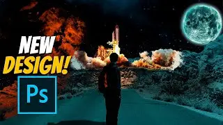 How to create space artwork in Photoshop step by step! (Photoshop Tutorials)