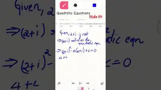 KEAM previous year question solution - Quadratic Equation #previousyearquestions #keamengineering
