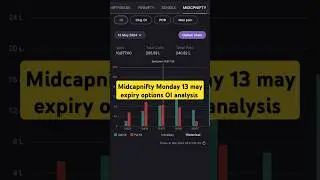 Midcapnifty expiry Monday 13 May #midcap #midcapnifty #midcapniftyprediction #midcpnifty #shorts