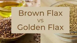 Brown Flax vs Golden Flax Omega 3 & 6 Fatty Acids, Antioxidants