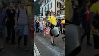 Swiss traditional candle march on Swiss day #swisslife #swiss #swisstraditions #shorts #swissday