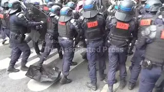 Clashes between police and protesters near Paris' Gare du Nord train station