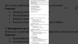 Management Notes in Simple Language | Exam-Oriented Study Material