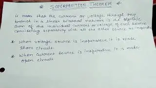 Superposition theorem