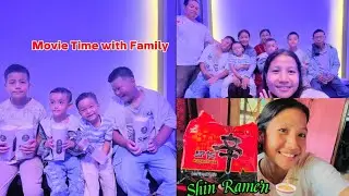 Sabai Family Vyr Movie 🍿 Hernu Gko/First Time Test Greko Shin Ramen 🍜 Thikae Lyo👍🏻