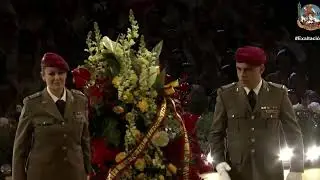Ofrenda floral para Carmen Prades y su Corte de Honor