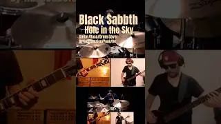Black Sabbath - Hole in the Sky/Guitar-Bass-Drum Cover with R4 and Pook #hazesession #coversong