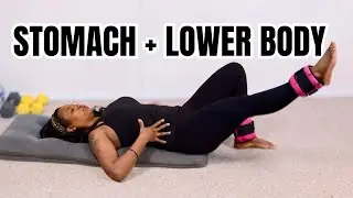 Low Impact Floor Workout for Stomach and Lower Body (No Squats)