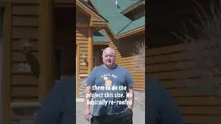 Roofing company customer review, five star review for roofing project