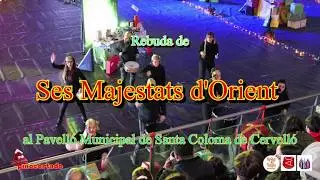 Rebuda de Ses Majestats d'Orient al Pavell&oacute; Municipal de Santa Coloma de Cervell&oacute;
