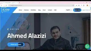 Example of a medical website created by Clixogen-مثال لموقع تم إنشاؤه باستخدام Clixogen لأحد الأطباء