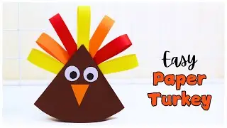 Easy Paper Turkey Thanksgiving Craft
