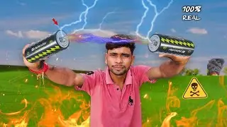 ||मैंने बनाया घर पर 12v battery से 220v AC electricity।। #electricity #experiment #support #boom 