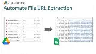 Extract hyperlinks of files in Google Drive folder to Google Sheet automatically | App Script