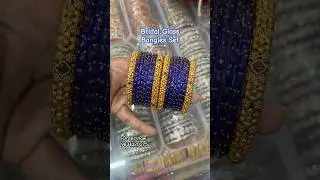 Bridal Glass Bangles Set 💙 #bangles #banglesset #bridal #shorts #youtubeshorts #shortsfeed #ytshort