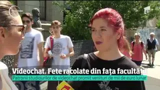 Patronii studiourilor de videochat racolează fete din fața Academiei de Studii Economice