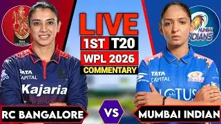 Live: MI W vs RCB W, WPL 2026 1ST T20I Live Match Score & Commentary RC Bengaluru W vs Mumbai IND W