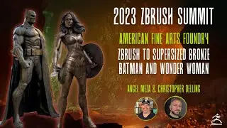 ZBrush создаст гигантские бронзовые фигурки Бэтмена и Чудо-женщины &mdash; AFA &mdash; Саммит ZBrush 2023