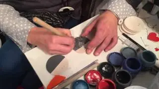 Decorazioni pendagli e bottoni in ceramica - Artigiano in Fiera 2016