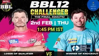 SS vs BH #bbl12 The Challenger Match Preview & Dream 11 Team , SSvsBH #cricket  @cricketkingAk