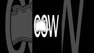 Creative Negative Space 3d &deg;COW&deg; Logo Design in Illustrator #graphicdesign #logodesigner #3dlogo