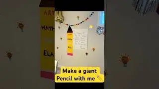 First day of school decorations! #giantpencil #homeschooling