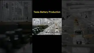 How are battery produced in Tesla's smart factory? #tesla ,#battery ,#factory ,#ev ,#suspension