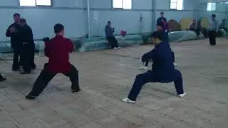 Sword form demo - Chen Jia Gou, China - October 2017