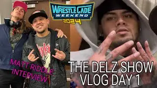 Matt Riddle interview , TNA Turning Point, Zilla and more! Wrestlecade 2024 day 1 Delz Vlog